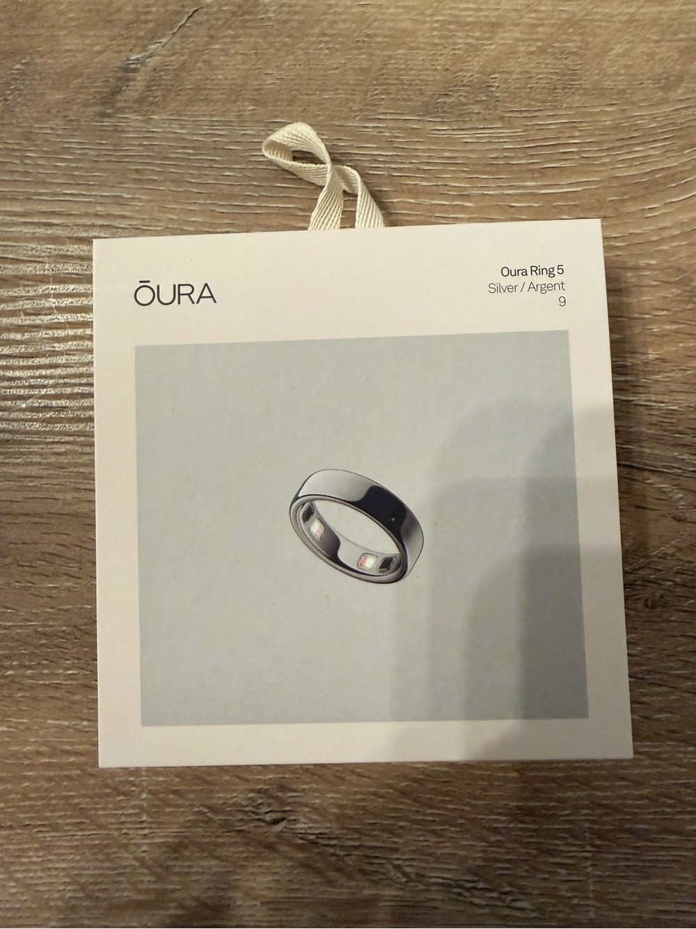 Oura Ring 5 in Silver, size 9, NWT - Picture 3 of 6